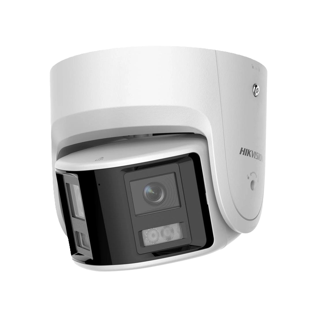Hikvision DS-2CD2366G2P-ISU/SL 6MP Dual-Lens Panoramic Turret Camera – DarkFighter, 180° View, Built-in Mic, Strobe Light & Siren, IP67
