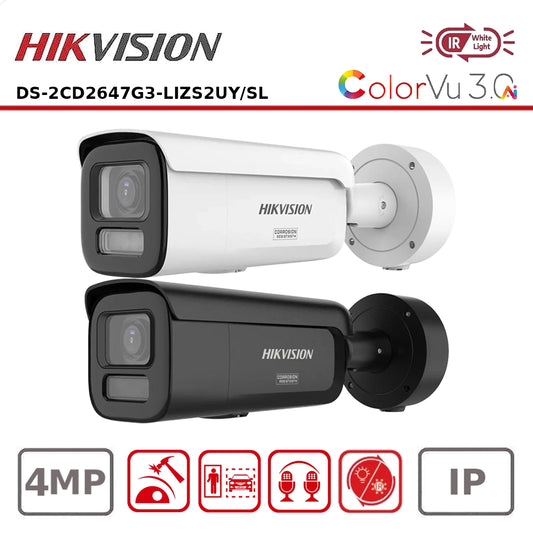 Hikvision DS-2CD2647G3-LIZS2UY/SL 4 MP Smart Hybrid Light with ColorVu Motorized Varifocal Bullet Network Camera