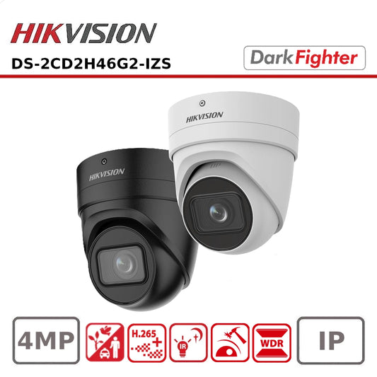 Hikvision DS-2CD2H46G2-IZS 4MP Acusense Motorized Varifocal Turret Network IP Camera