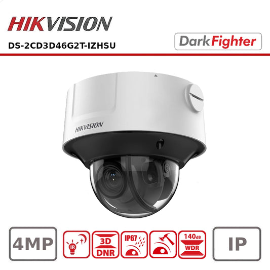 Hikvision DS-2CD3D46G2T-IZHSU 4MP Darkfighter Varifocal Dome Network Camera