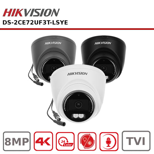 Hikvision DS-2CE72UF3T-LSYE 4K Smart Hybrid Light ColorVu Fixed Turret Camera