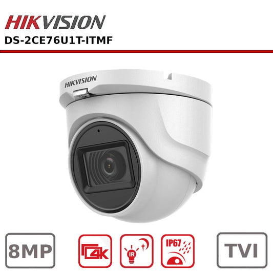 Hikvision DS-2CE76U1T-ITMF 2.8MM 4K Fixed Turret Camera