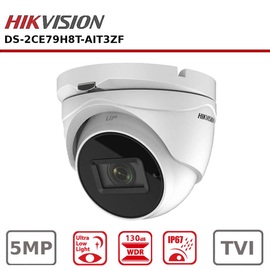 Hikvision DS-2CE79H8T-AIT3ZF (2.7-13.5MM) 5MP Ultra-Low Light Camera