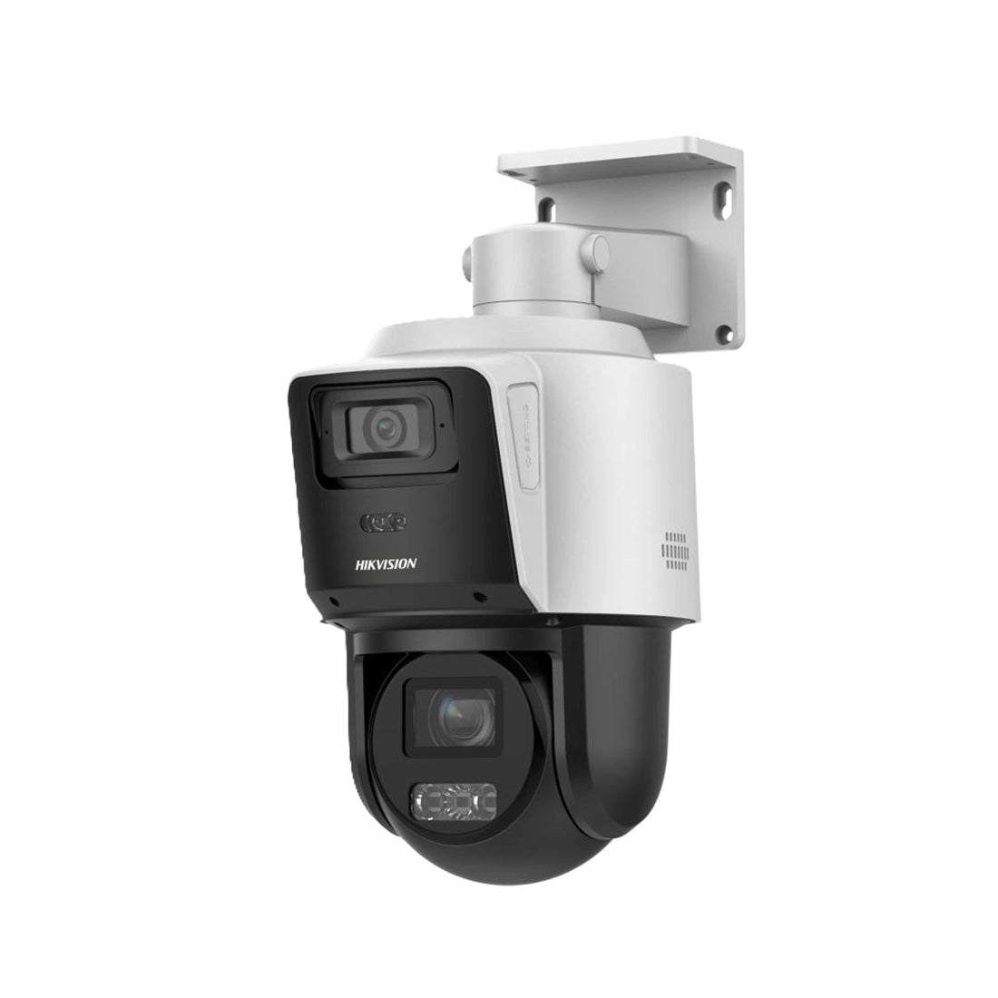 Hikvision DS-2SE3C404MWG-E/14 TandemVu 4MP+4MP Dual Lens POE PTZ Network Camera with 4X Optical Zoom, DarkFighter Low-Light, and AcuSense Intelligent Tracking
