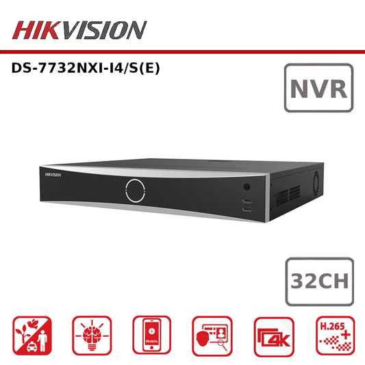 Hikvision DS-7732NXI-I4-S(E) 32MP 32-ch 1U AcuSense 4K NVR