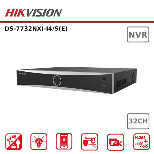 Hikvision DS-7732NXI-I4-S(E) 32MP 32-ch 1U AcuSense 4K NVR