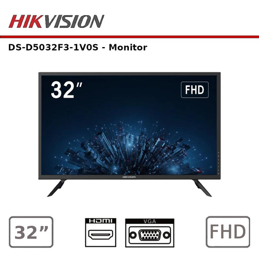 Hikvision DS-D5032F3-1V0S FHD 32" Monitor - HDMI & VGA