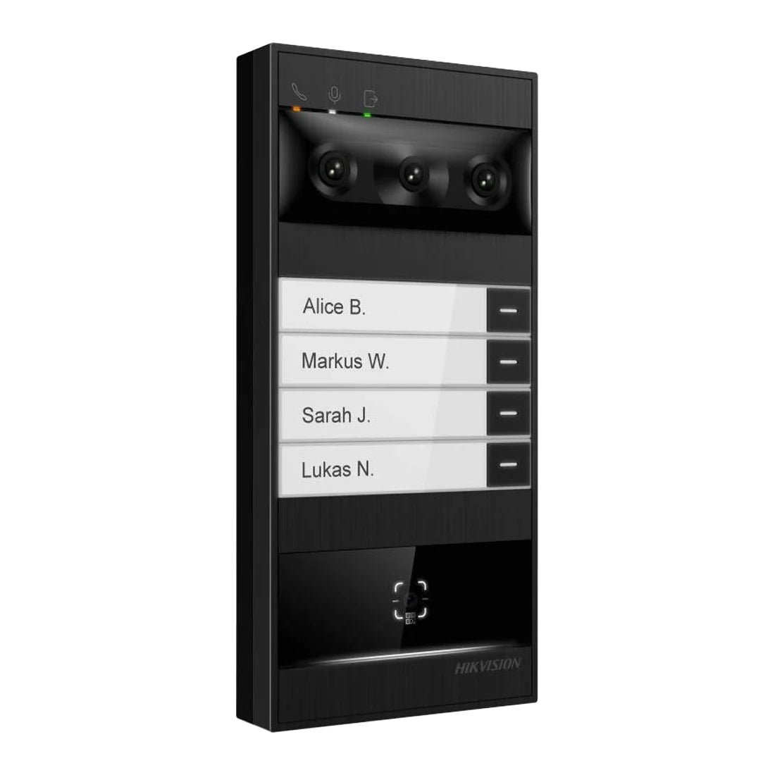 Hikvision DS-KV8114T-NWQE1 4MP + 2MP + 2MP Metal IP Villa Door Station with 180° View, Face Recognition and Wi-Fi 6