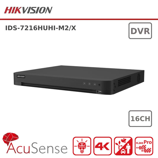 Hikvision IDS-7216HUHI-M2/X 8MP AoC AcuSense Turbo 16ch 4K 8MP DVR