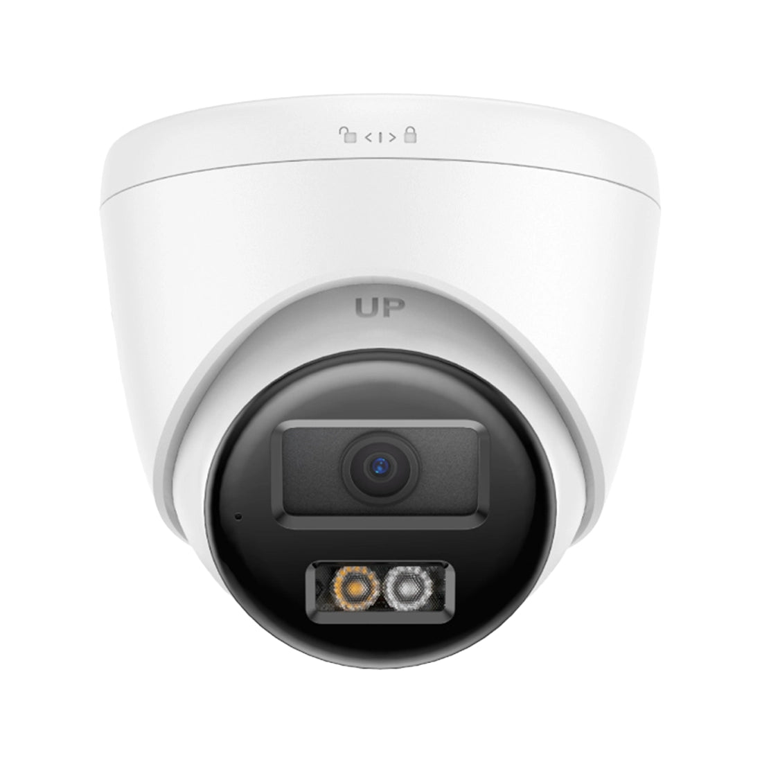 Hikvision OEM Series IPT250W-HT 3K ColorVu Hybrid Light IP Turret Camera with Two-Way Audio Human Vehicle Detection IP67 - White