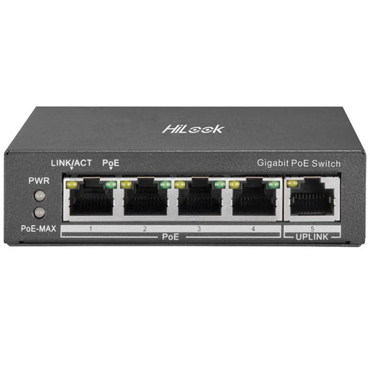 HiLook HI-NS-0505P-35 4 Port Gigabit Unmanaged PoE Switch