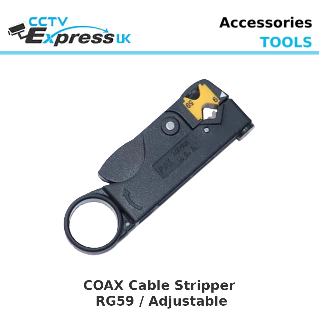 Coax Cable Stripper for RG59 RG6 4-10mm - Adjustable