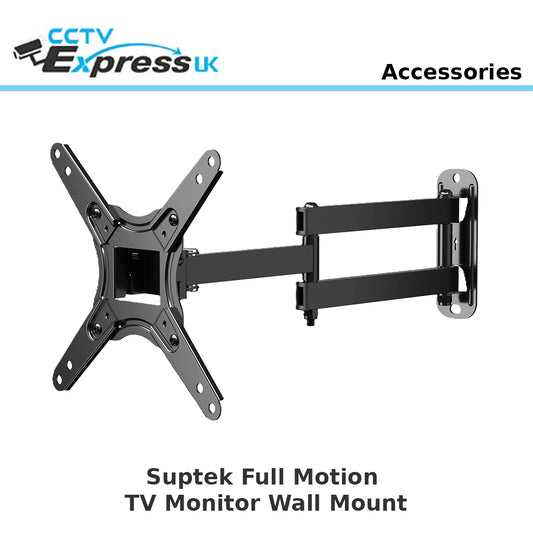 Suptek Full Motion TV Monitor Wall Mount for Most 13-42 Inch LED LCD Flat Curved Screen TVs & Monitors, Articulating Arms Swivel Tilt Extension Rotation