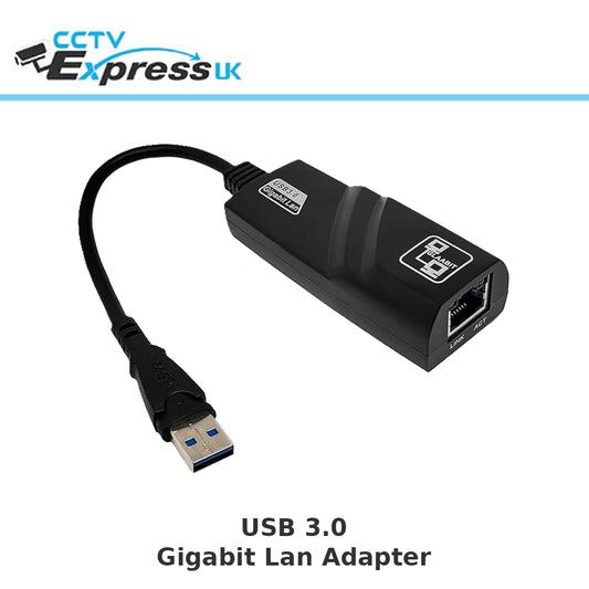 USB 3.0 Type A Port to 1 Gigabit (1000 Mbps) RJ45 Ethernet LAN Network Adapter