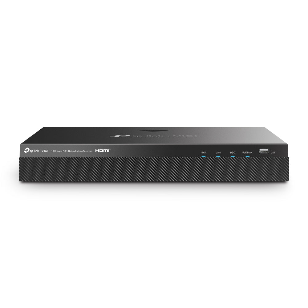 VIGI NVR2016H-16MP 16 Channel PoE+ Network Video Recorder w/ 2x HDD Bays