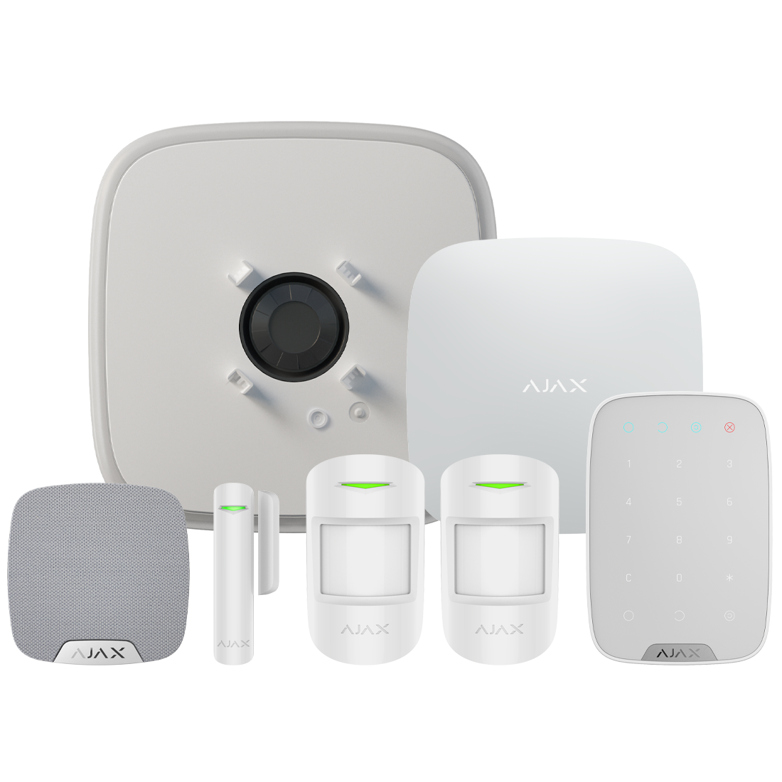 AJAX-35657 DoubleDeck Hub2 Wireless (Standard PIR) Starter Kit 3 - White