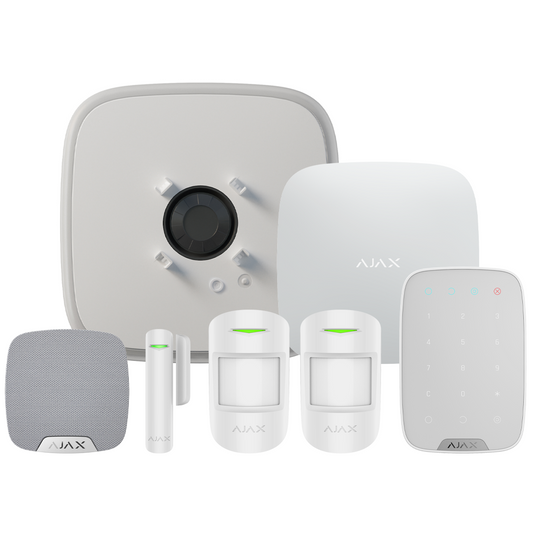 AJAX-35657 DoubleDeck Hub2 Wireless (Standard PIR) Starter Kit 3 - White