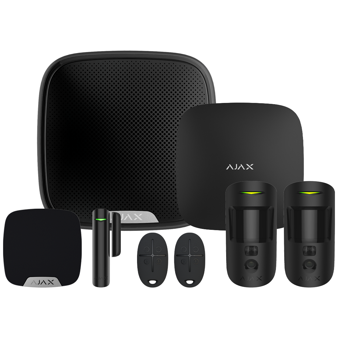 Ajax 23306 Kit 1 Hub 2 Plus Wireless Camera Starter