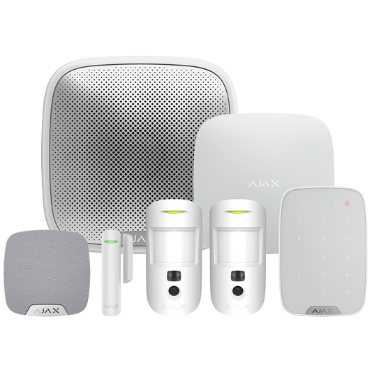 AJAX‑23332 Hub2 Plus Wireless Camera Starter Kit 3 ‑ White