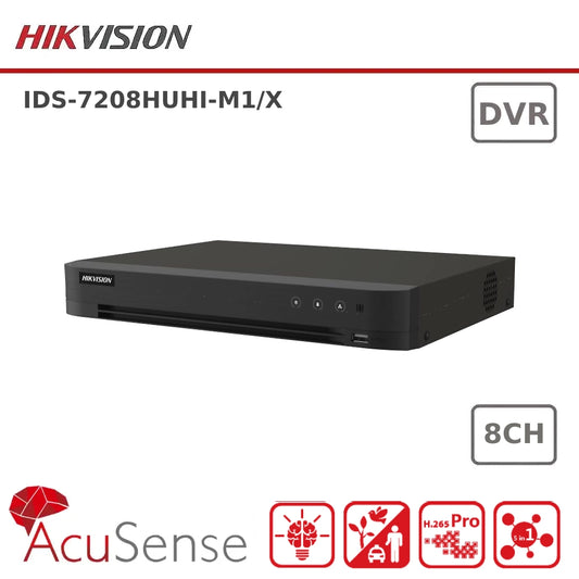 Hikvision IDS-7208HUHI-M1/X AoC AcuSense Turbo 8ch 4K 8MP DVR