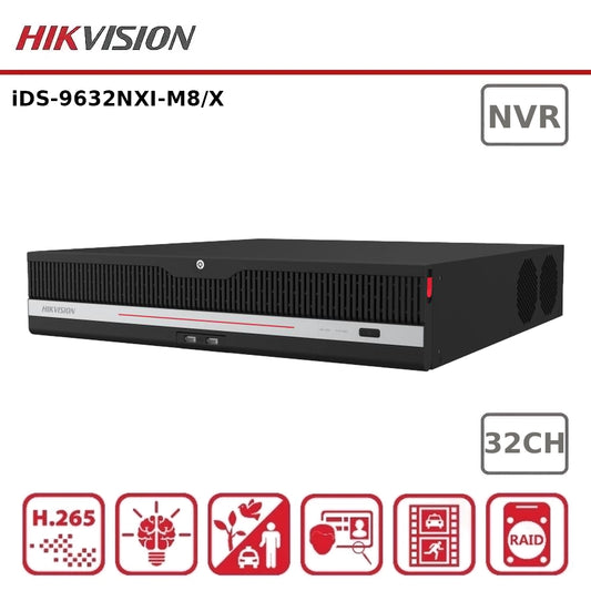Hikvision iDS-9632NXI-M8/X 32-Channel 8K DeepinMind NVR